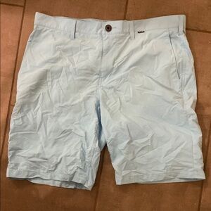 Hurley Light Blue Men's Flat Front Shorts